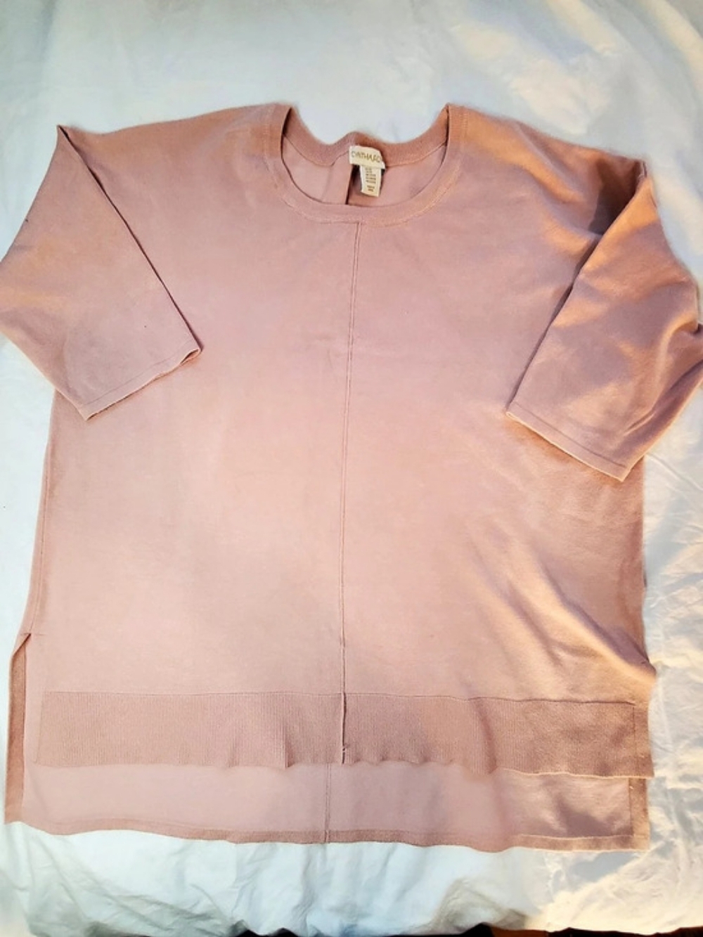 Cynthia Rowley Pink Short Sleeve Top Size 2X Like New